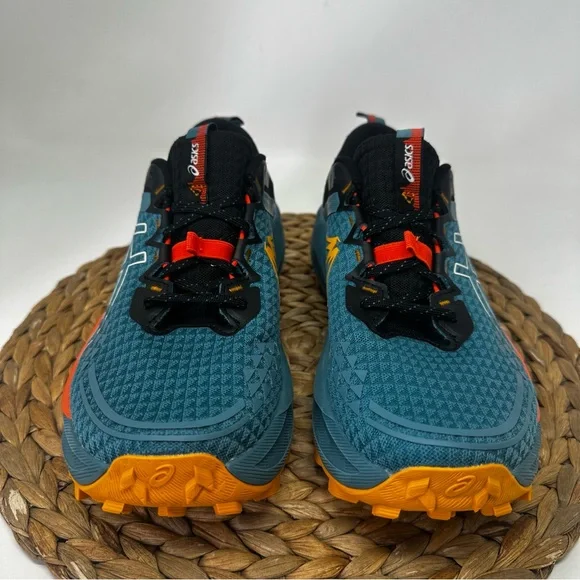 ASICS Trabuco Max 13 Trail Running Shoes Atlantis Blue Pure Aqua Size 9 Men's